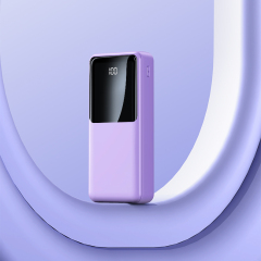 Fast-charging Power Bank with Built-in Cables