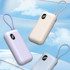 Max 35W Power Bank with Built-in Cable