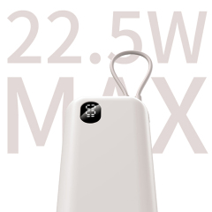 Max 35W Power Bank with Built-in Cable