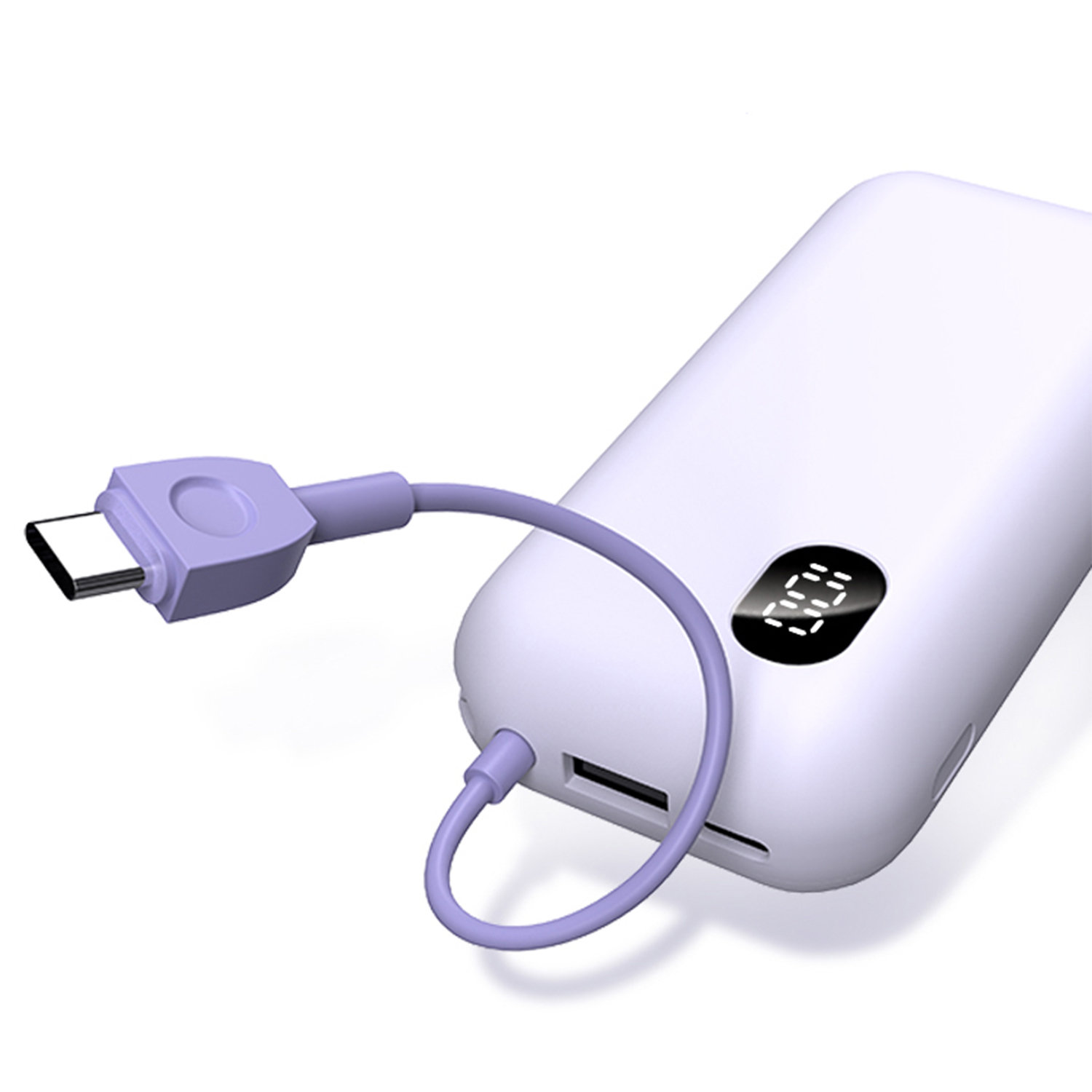 Max 35W Power Bank with Built-in Cable