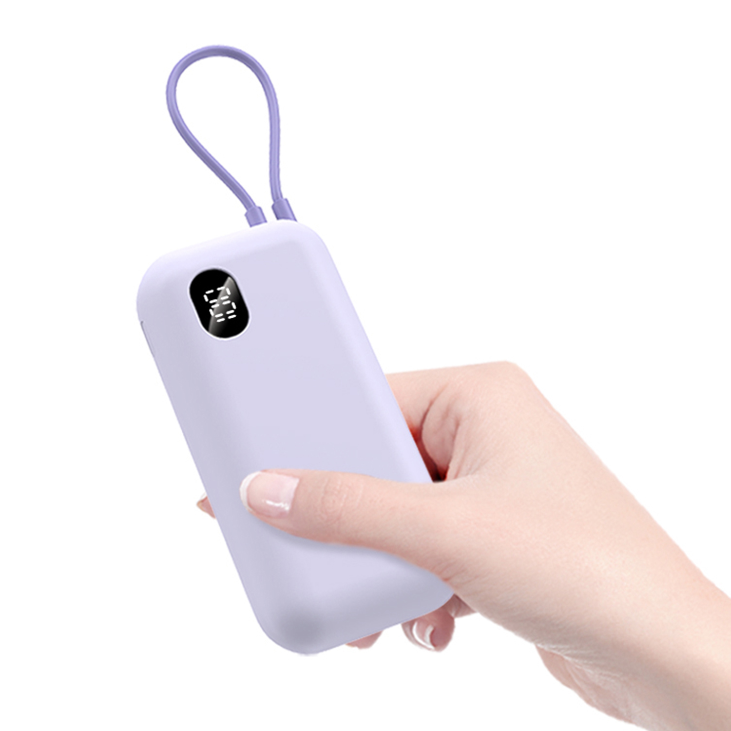 Max 35W Power Bank with Built-in Cable