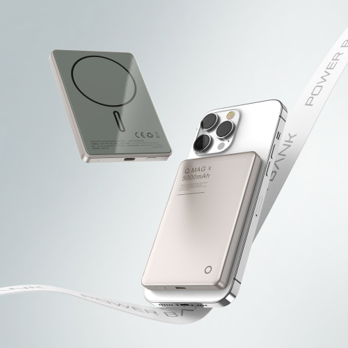Glass Design Magnetic Wireless Power Bank