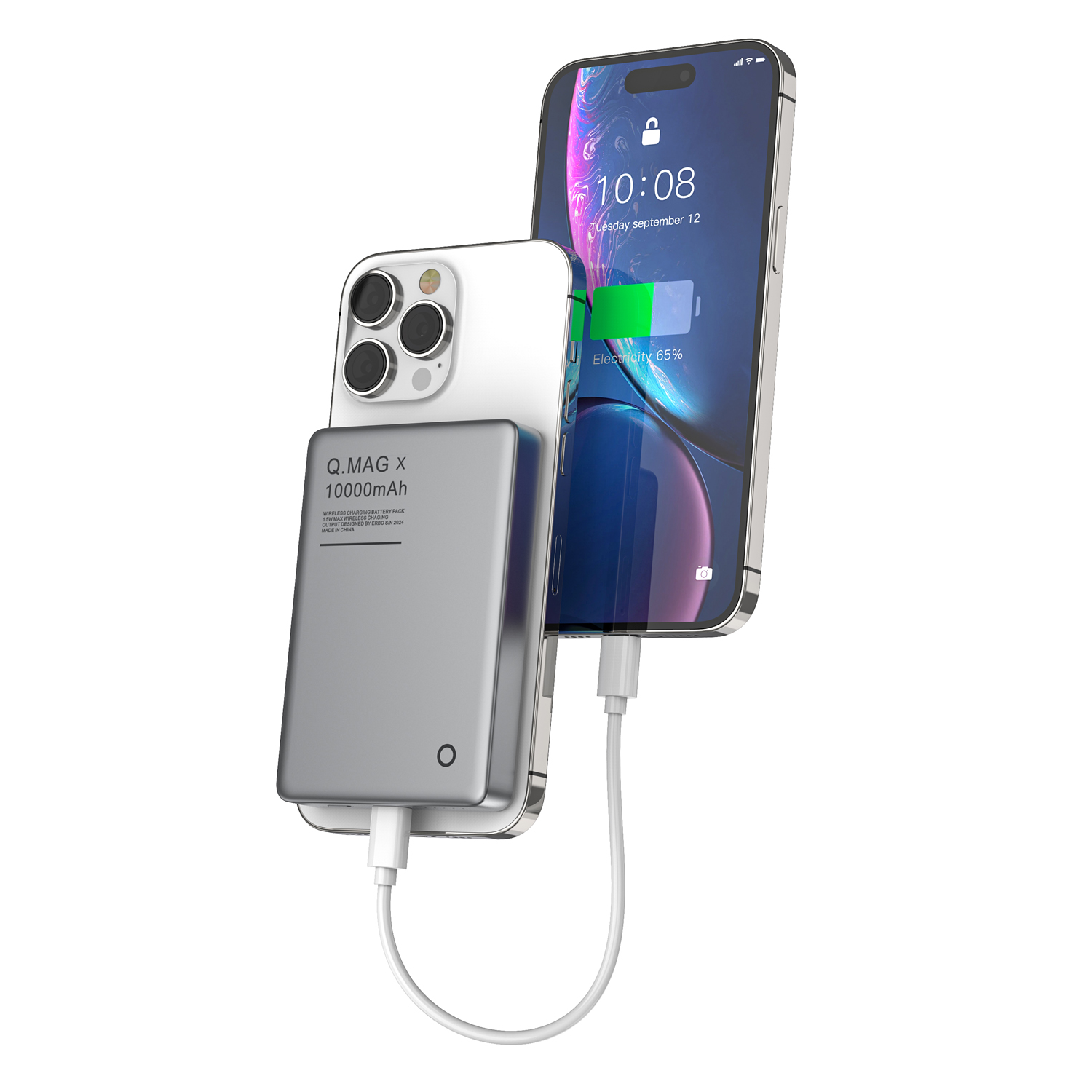 Glass Design Magnetic Wireless Power Bank