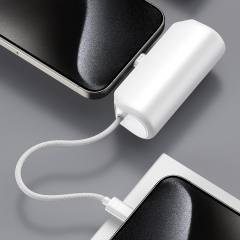 Portable Size Built-in Dual Cable Fast Charging Power Bank