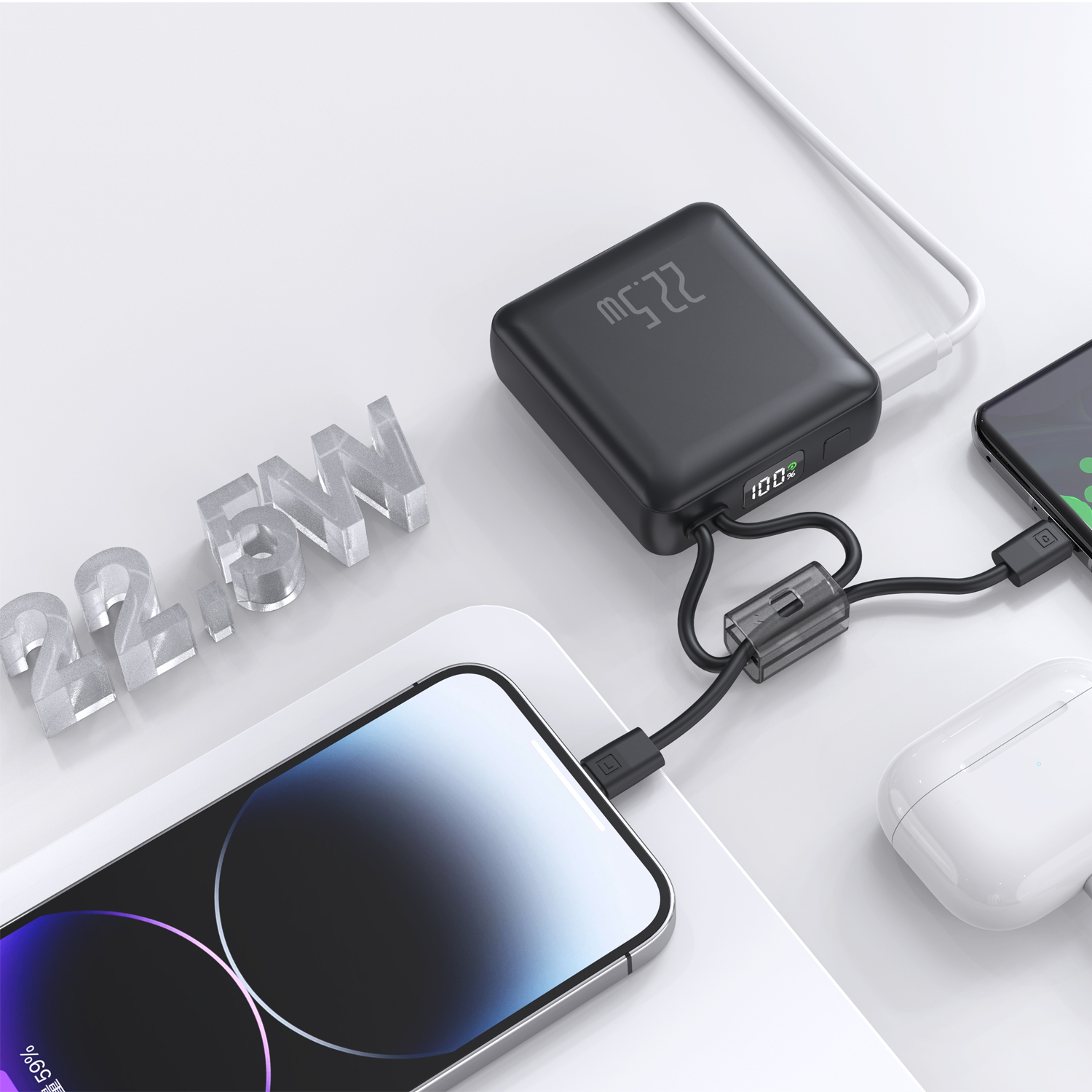 38.5Wh Fast-charging LED Display Power Bank