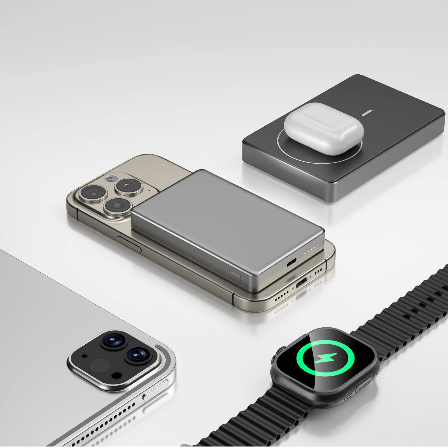 3-in-1 Magnetic Wireless Power Bank