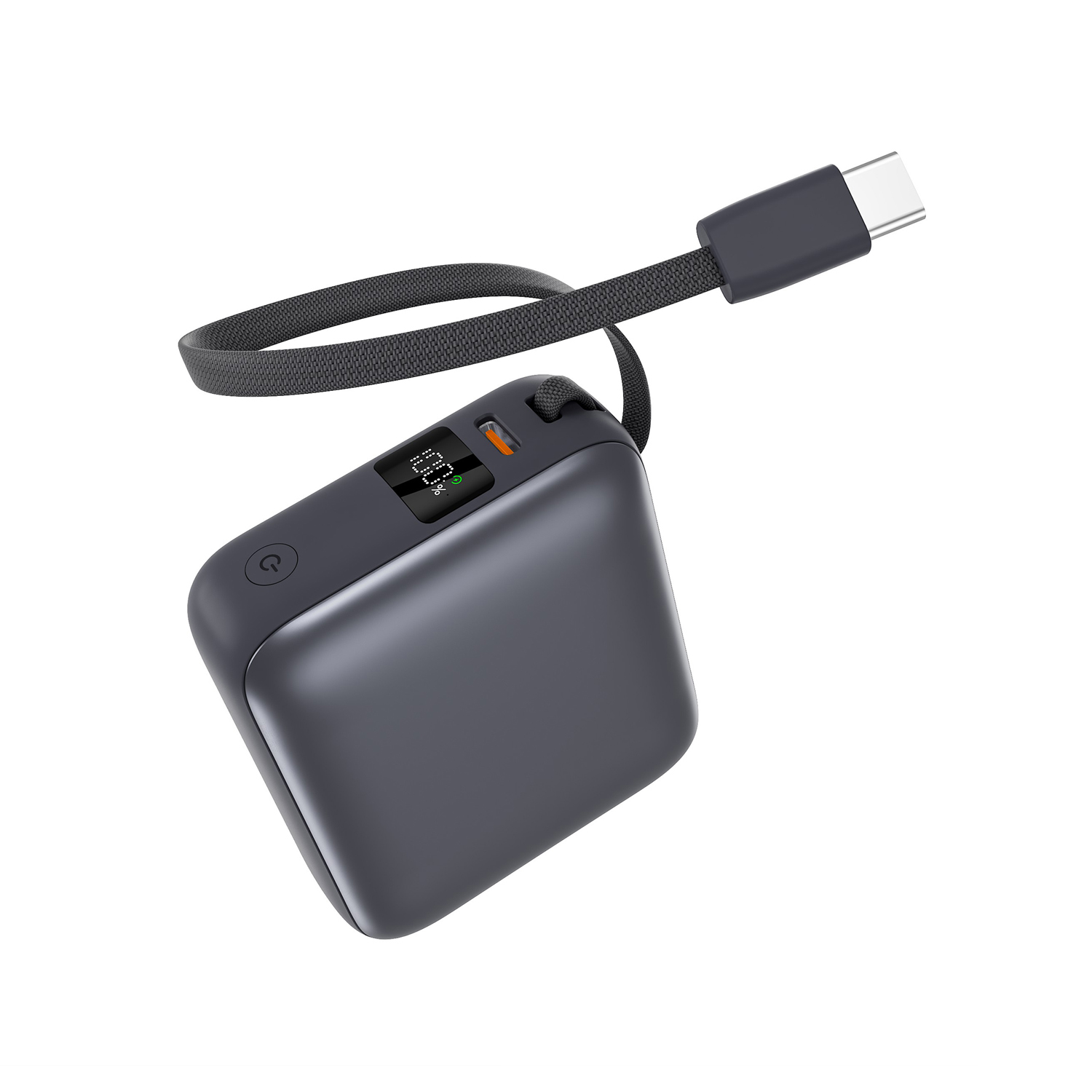 2025 PD 20W Mini-Case Power Bank with Built-in Type-C Cable