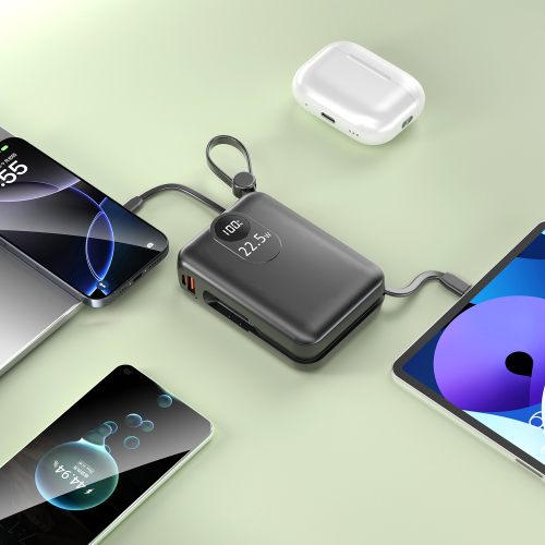 2025 20000mAh/30000mAh Dual-Built-in Cable Power Bank