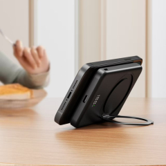 2025 Wireless Portable Charger with 360° Rotatable Metal Ring Stand