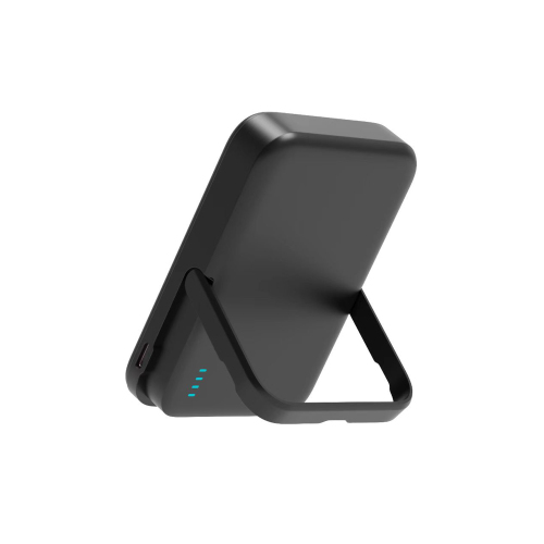 2025 10000mAh Leather Power Bank with Smooth Angle Stand