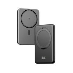 2025 Wireless Portable Charger with 360° Rotatable Metal Ring Stand