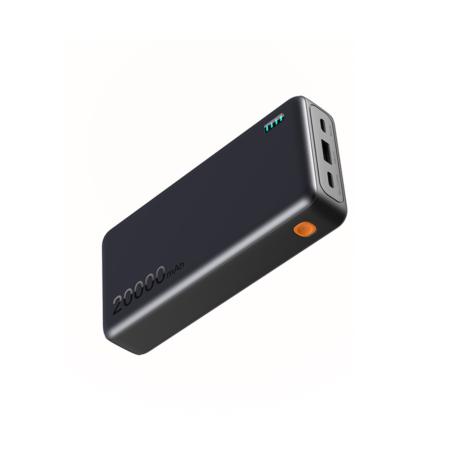 2025 Ultra-Slim Power Bank with Tactile Diagonal Grain & Dynamic LED Display