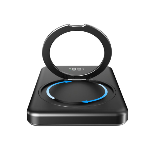 2025 Wireless Portable Charger with 360° Rotatable Metal Ring Stand