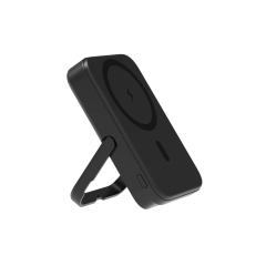 2025 10000mAh Leather Power Bank with Smooth Angle Stand