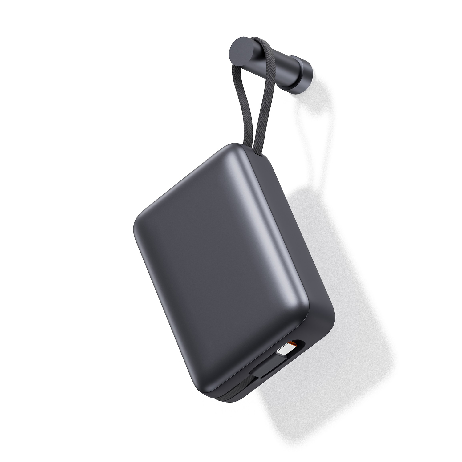 20000 mAh PD 20W Mini-Case Power Bank with Built-in Type-C Cable