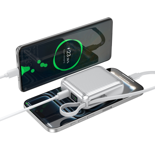 PD35W 10000mAh power bank integrated 2-in-1 cables