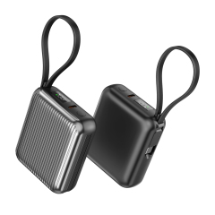 PD35W 10000mAh power bank integrated 2-in-1 cables