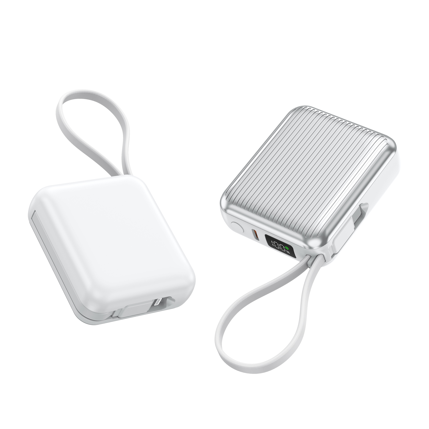 PD35W 10000mAh power bank integrated 2-in-1 cables