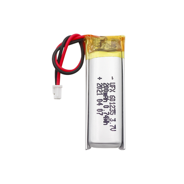 Cell Factory 도매 공급 스마트 안경 배터리 UFX 601235 200mAh 3.7V 소형 리튬 배터리