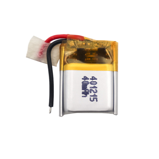 China Polymer Lithium-ion Cell Manufacturer Supply Children Toy Rechargeable Battery UFX 401215  40mAh 3.7V Li-ion Battery