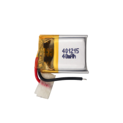 China Polymer Lithium-ion Cell Manufacturer Supply Children Toy Rechargeable Battery UFX 401215  40mAh 3.7V Li-ion Battery