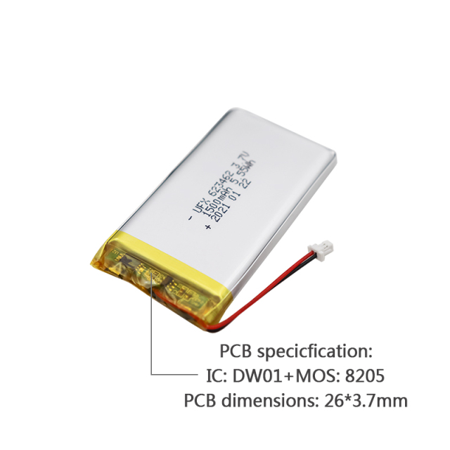 리튬이온 폴리머 셀 공장 전문적으로 맞춤형 독특한 모양의 배터리 제작 UFX 401530 130mAh 3.7V