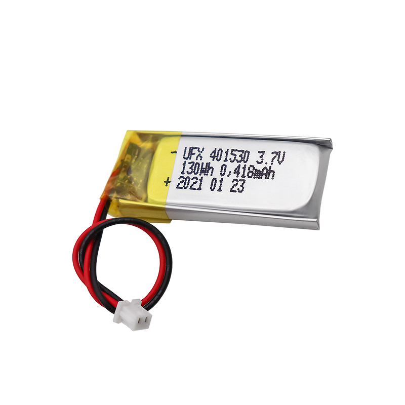 리튬이온 폴리머 셀 공장 전문적으로 맞춤형 독특한 모양의 배터리 제작 UFX 401530 130mAh 3.7V