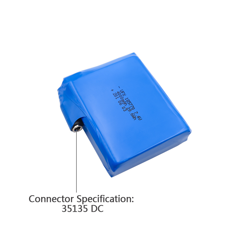 중국 리튬 이온 전지 제조업체 맞춤형 공기 청정기 배터리 UFX 654065-5C 1900mAh 3.7V 5C 방전 배터리 팩