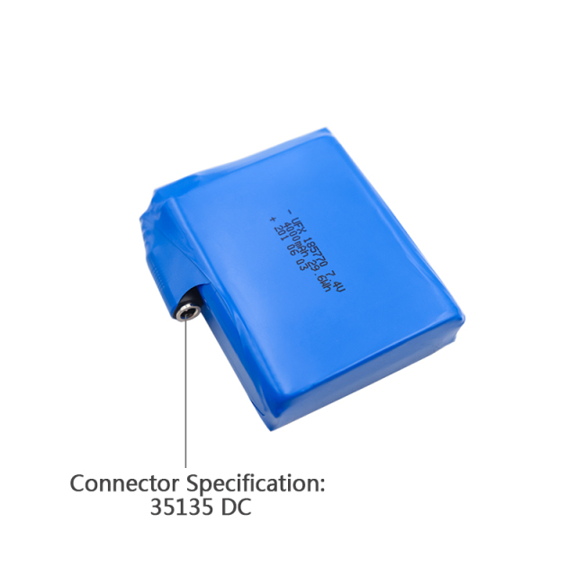 중국 리튬 이온 전지 제조업체 맞춤형 공기 청정기 배터리 UFX 654065-5C 1900mAh 3.7V 5C 방전 배터리 팩