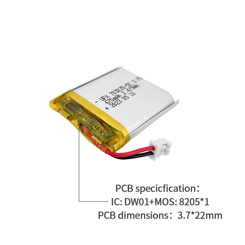 중국 리튬 이온 전지 제조업체 맞춤형 공기 청정기 배터리 UFX 654065-5C 1900mAh 3.7V 5C 방전 배터리 팩