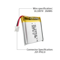 중국 리튬 이온 전지 제조업체 맞춤형 공기 청정기 배터리 UFX 654065-5C 1900mAh 3.7V 5C 방전 배터리 팩