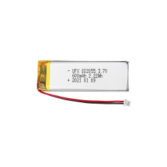 조명기구용 리튬이온 폴리머 배터리 공장 공급 배터리 UFX 602055 600mAh 3.7V 리튬폴리머 배터리
