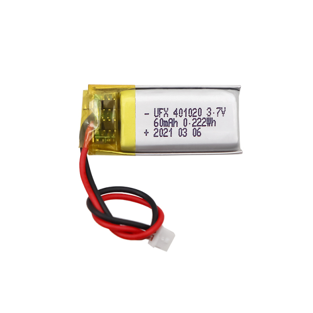 중국 리튬 이온 전지 제조업체 맞춤형 공기 청정기 배터리 UFX 654065-5C 1900mAh 3.7V 5C 방전 배터리 팩