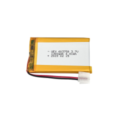 중국 리튬이온 배터리 제조업체 맞춤형 안마기 고압 배터리 UFX 603759 1300mAh 3.7V 프리미엄 충전 배터리
