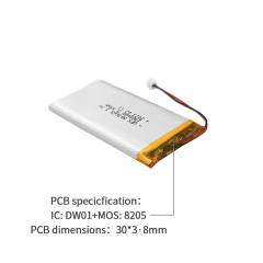 중국 리튬이온전지 공장 미용기 리튬이온전지 UFX 503665 1500mAh 3.7V 안전 리튬이온전지