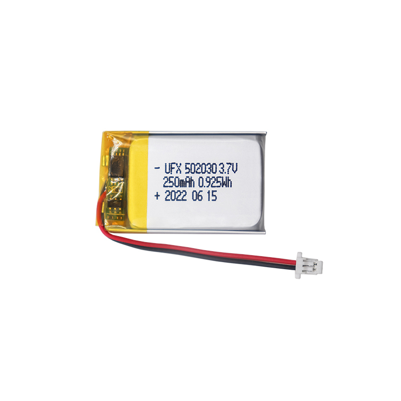 중국 리튬이온전지 공장 미용기 리튬이온전지 UFX 502030 1500mAh 3.7V 안전 리튬이온전지