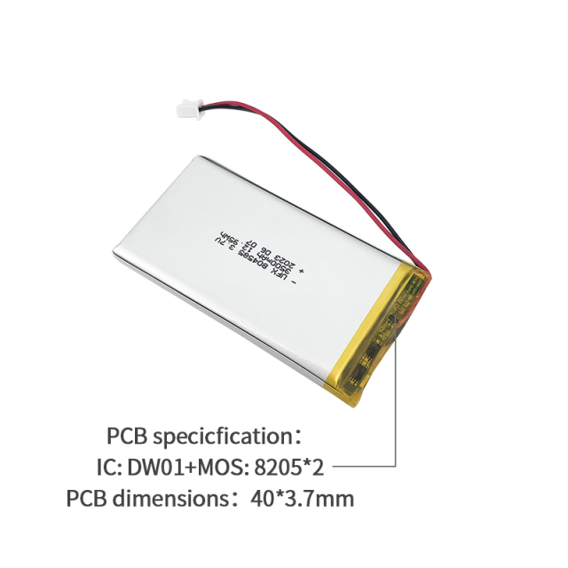 전문 폴리머 리튬 이온 전지 제조업체 대용량 태블릿 PC 배터리 생산 UFX 804585 3500mAh 3.7V