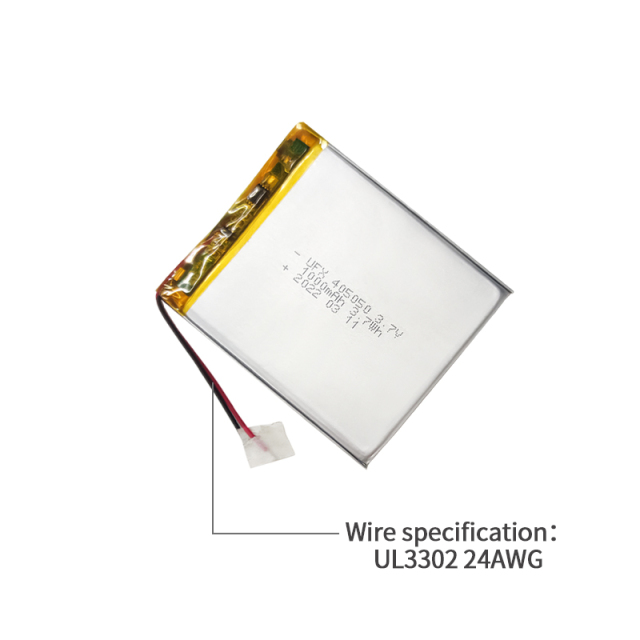 China Polymer Li-ion Cell Factory Produce Table Lamp Rechargeable Battery UFX 405050 1000mAh 3.7V Rechargeable Battery with KC CB UL Certification
