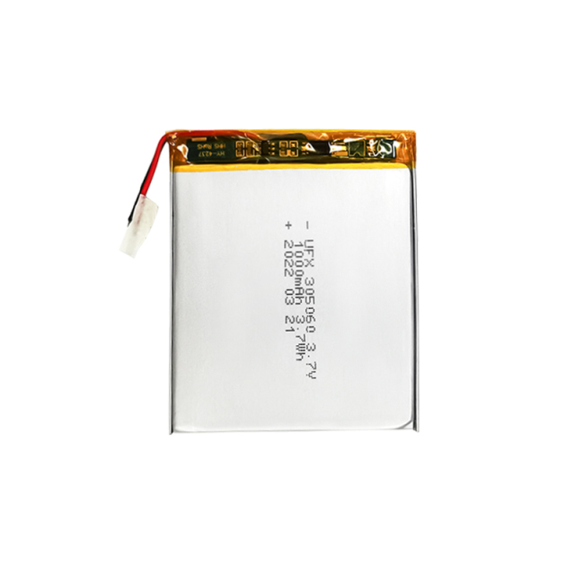 Chinese Li-po Cell Factory Wholesale Lithium-ion Battery UFX 305060 1000mAh 3.7V UL Certificate