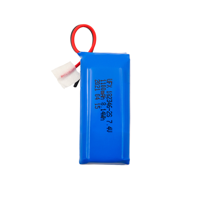 중국 리튬 이온 전지 제조업체 맞춤형 공기 청정기 배터리 UFX 654065-5C 1900mAh 3.7V 5C 방전 배터리 팩