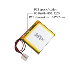 China Lithium-ion Polymer Cell Manufacturer Professional Custom Special Shape Battery for Wireless Earphone UFX 625045 1500mAh 3.7V Rechargeable Battery with KC CB UL Certification