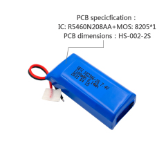 중국 리튬 이온 전지 제조업체 맞춤형 공기 청정기 배터리 UFX 654065-5C 1900mAh 3.7V 5C 방전 배터리 팩