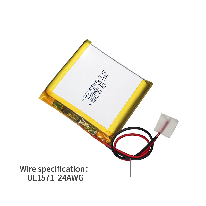 China Lithium-ion Polymer Cell Manufacturer Professional Custom Special Shape Battery for Wireless Earphone UFX 625045 1500mAh 3.7V Rechargeable Battery with KC CB UL Certification