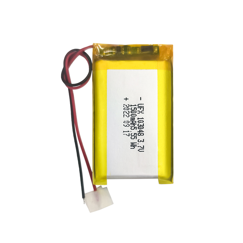 중국 폴리머 리튬이온 셀 제조업체 도매 얼굴 미용기기 배터리 UFX 103048 1500mAh 3.7V 리포 배터리 팩