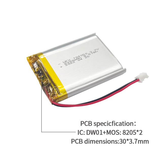 중국 폴리머 리튬 이온 셀 공장 테이블 램프 충전식 배터리 생산 UFX 405050 1000mAh 3.7V KC CB UL 인증 이차전지