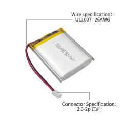 중국 폴리머 리튬 이온 셀 공장 테이블 램프 충전식 배터리 생산 UFX 405050 1000mAh 3.7V KC CB UL 인증 이차전지