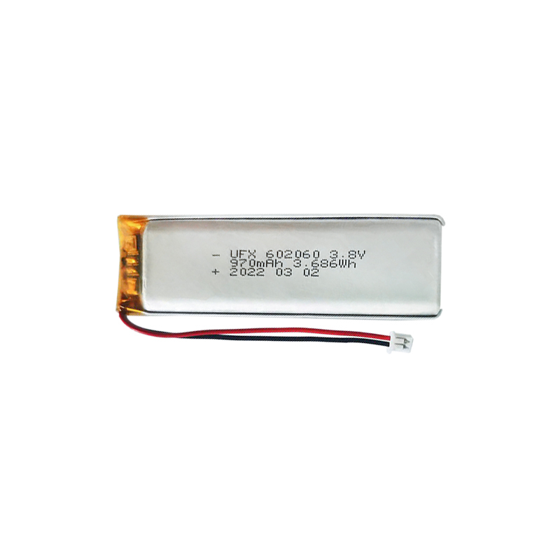 중국 리튬 이온 셀 공장 뷰티 기기용 고품질 충전식 배터리 생산 UFX 602060 970mAh 3.8V 리포 배터리 팩