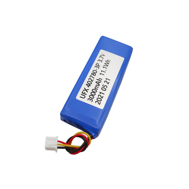 China Lipo Cell Manufacturer Custom for Massager High Voltage Battery UFX 402780-3P 3000mAh 3.7V High Quality Rechargeable Battery