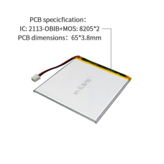 중국 리포 셀 공장 대용량 태블릿 PC 배터리 생산 UFX 388085 3800mAh 3.8V 충전식 리튬 폴리머 배터리 팩