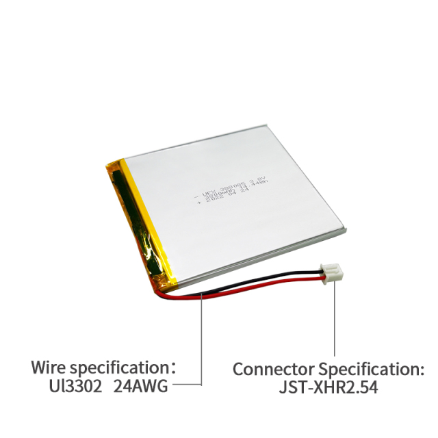 중국 리포 셀 공장 대용량 태블릿 PC 배터리 생산 UFX 388085 3800mAh 3.8V 충전식 리튬 폴리머 배터리 팩